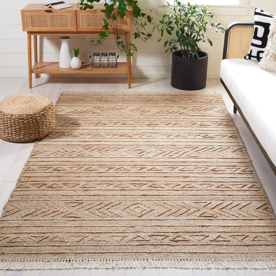 SAFAVIEH Natural Fiber NFB404A Handmade Natural Rug Image 1