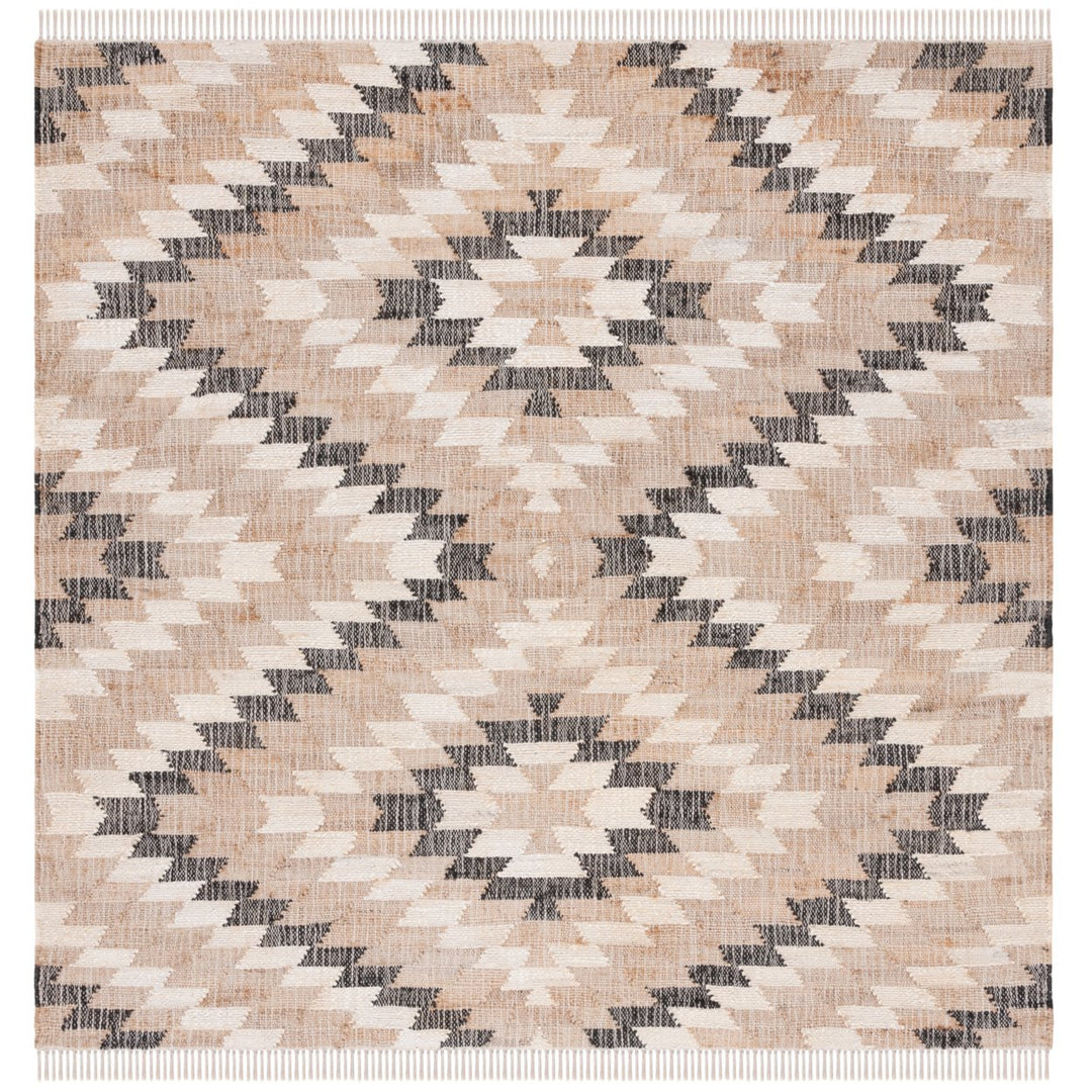 SAFAVIEH Natural Fiber NFB401A Natural / Black Rug Image 6