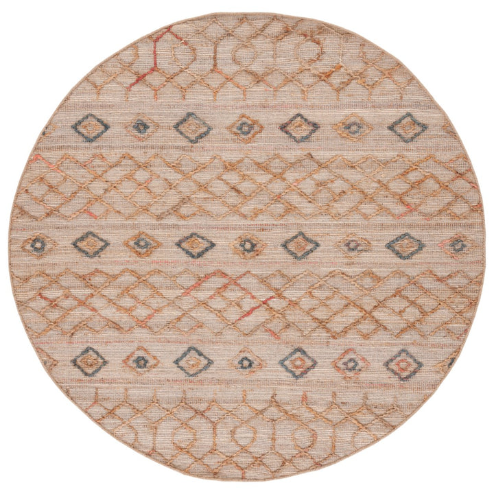 SAFAVIEH Natural Fiber NFB402A Natural / Rust Rug Image 3