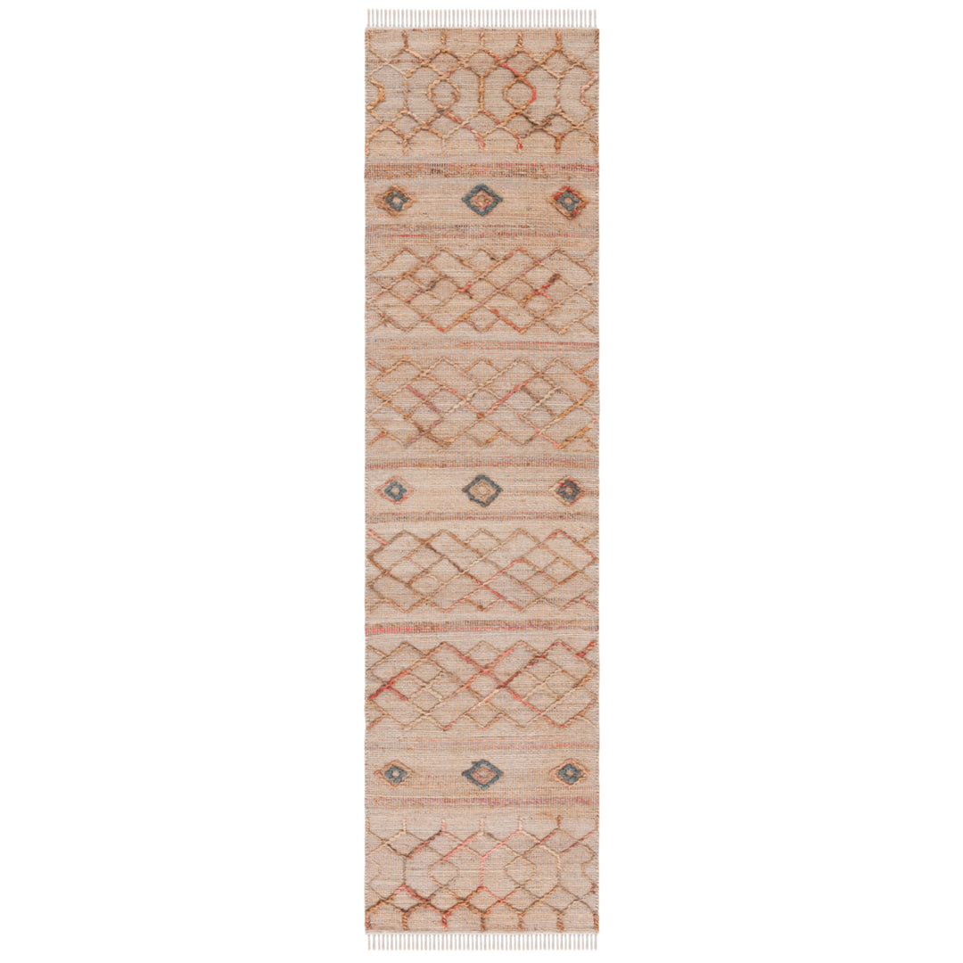 SAFAVIEH Natural Fiber NFB402A Natural / Rust Rug Image 4