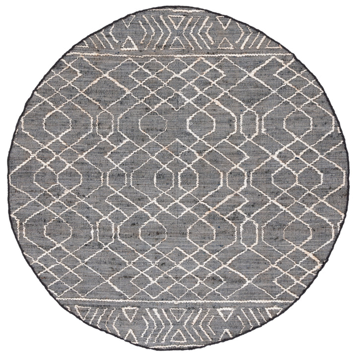 SAFAVIEH Natural Fiber NFB406Z Handmade Black /Ivory Rug Image 4