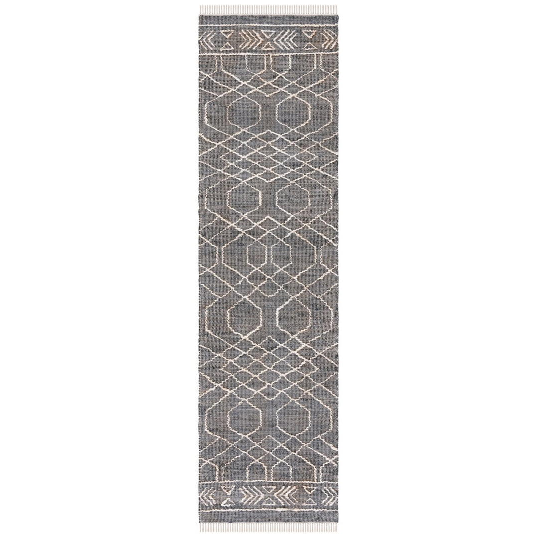 SAFAVIEH Natural Fiber NFB406Z Handmade Black /Ivory Rug Image 1