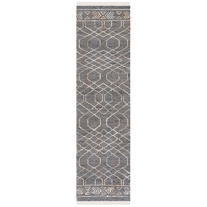 SAFAVIEH Natural Fiber NFB406Z Handmade Black /Ivory Rug Image 1