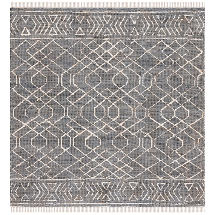 SAFAVIEH Natural Fiber NFB406Z Handmade Black /Ivory Rug Image 6