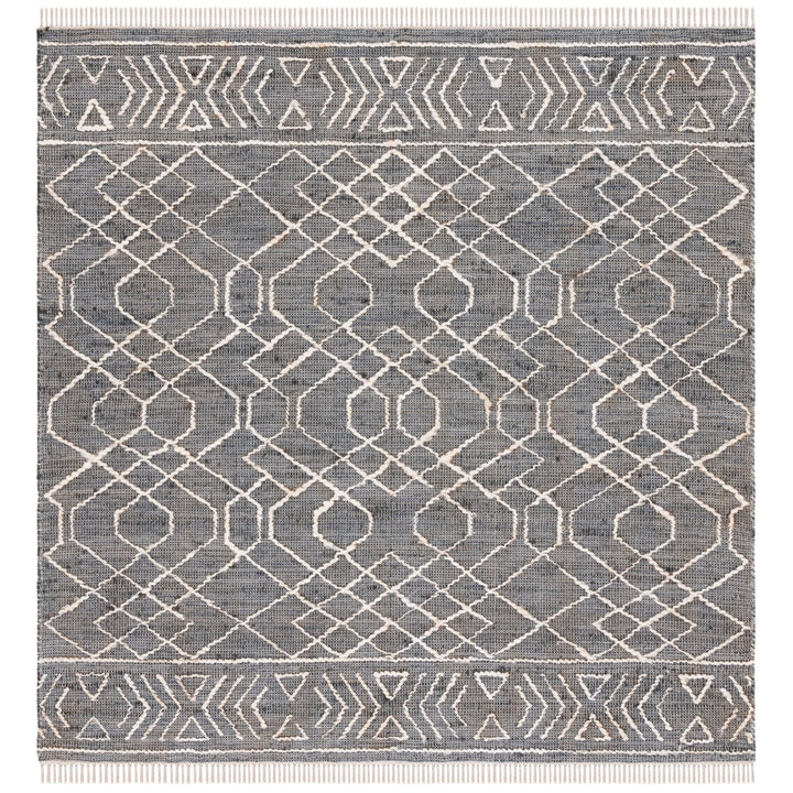 SAFAVIEH Natural Fiber NFB406Z Handmade Black /Ivory Rug Image 1