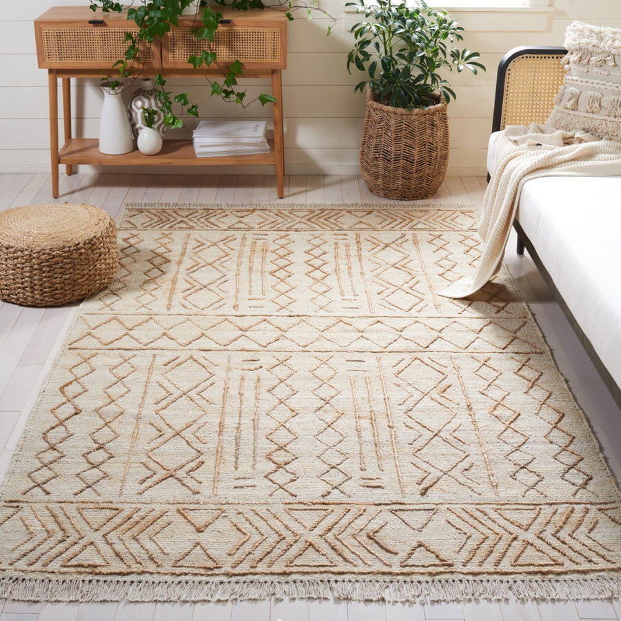 SAFAVIEH Natural Fiber NFB409A Natural / Beige Rug Image 1