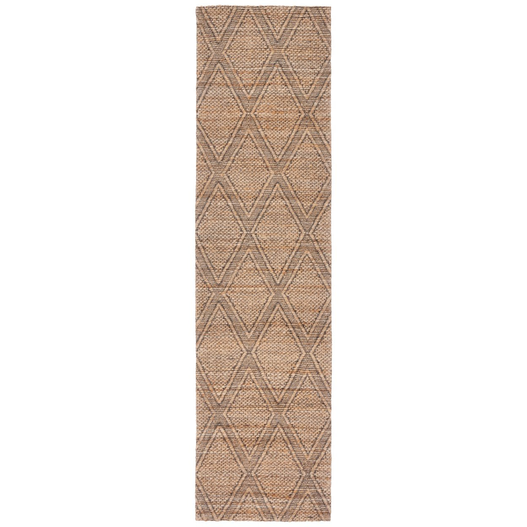 SAFAVIEH Natural Fiber NFB552A Natural / Black Rug Image 1