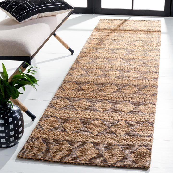 SAFAVIEH Natural Fiber NFB551A Natural / Black Rug Image 2