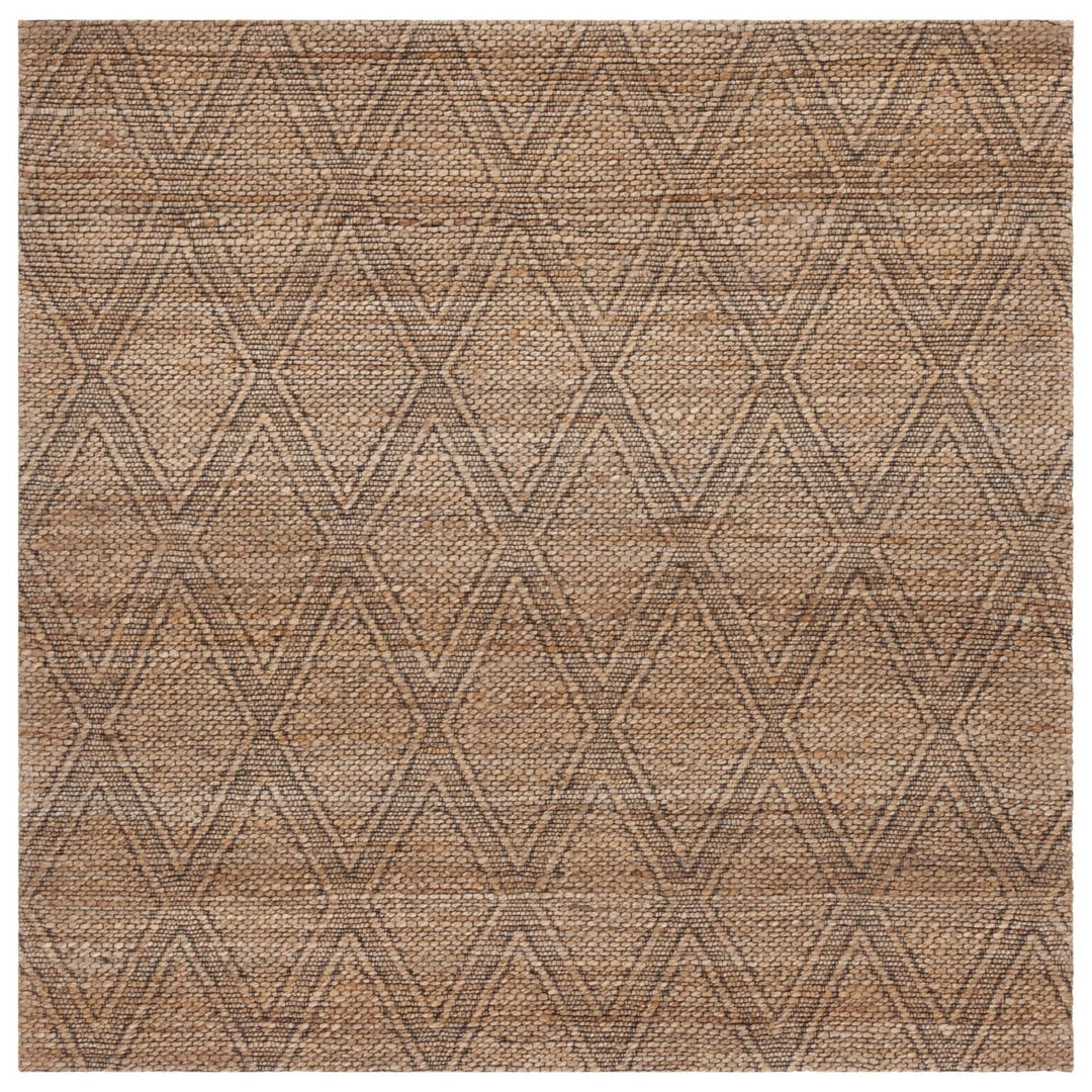 SAFAVIEH Natural Fiber NFB552A Natural / Black Rug Image 4