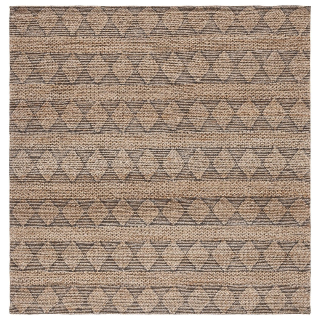 SAFAVIEH Natural Fiber NFB551A Natural / Black Rug Image 1