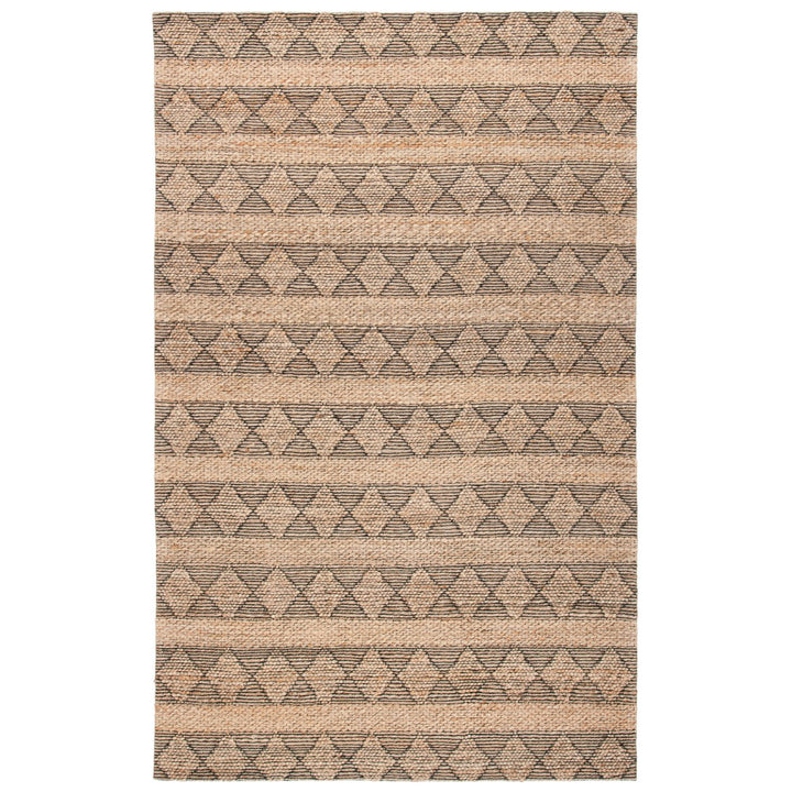 SAFAVIEH Natural Fiber NFB551A Natural / Black Rug Image 1