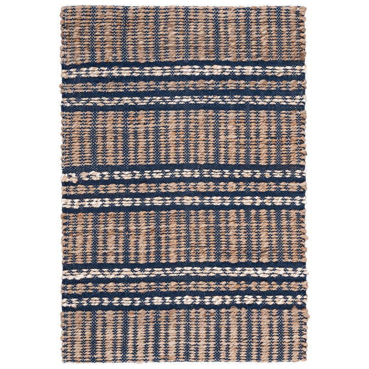 SAFAVIEH Natural Fiber NFB651N Navy / Natural Rug Image 3