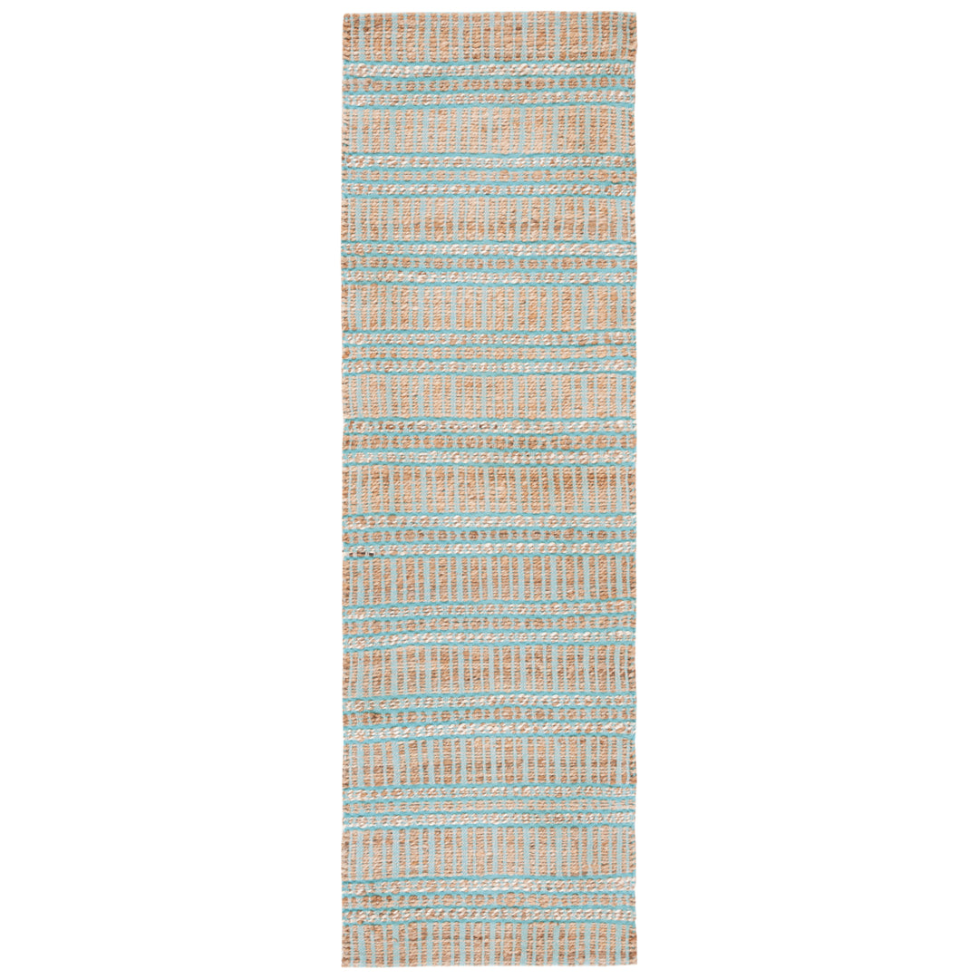 SAFAVIEH Natural Fiber NFB651K Teal / Natural Rug Image 2