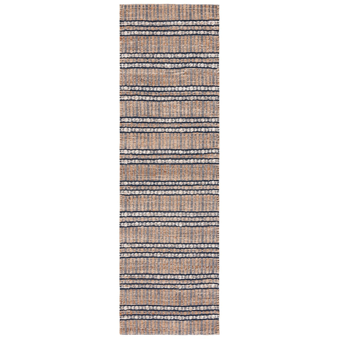 SAFAVIEH Natural Fiber NFB651N Navy / Natural Rug Image 2