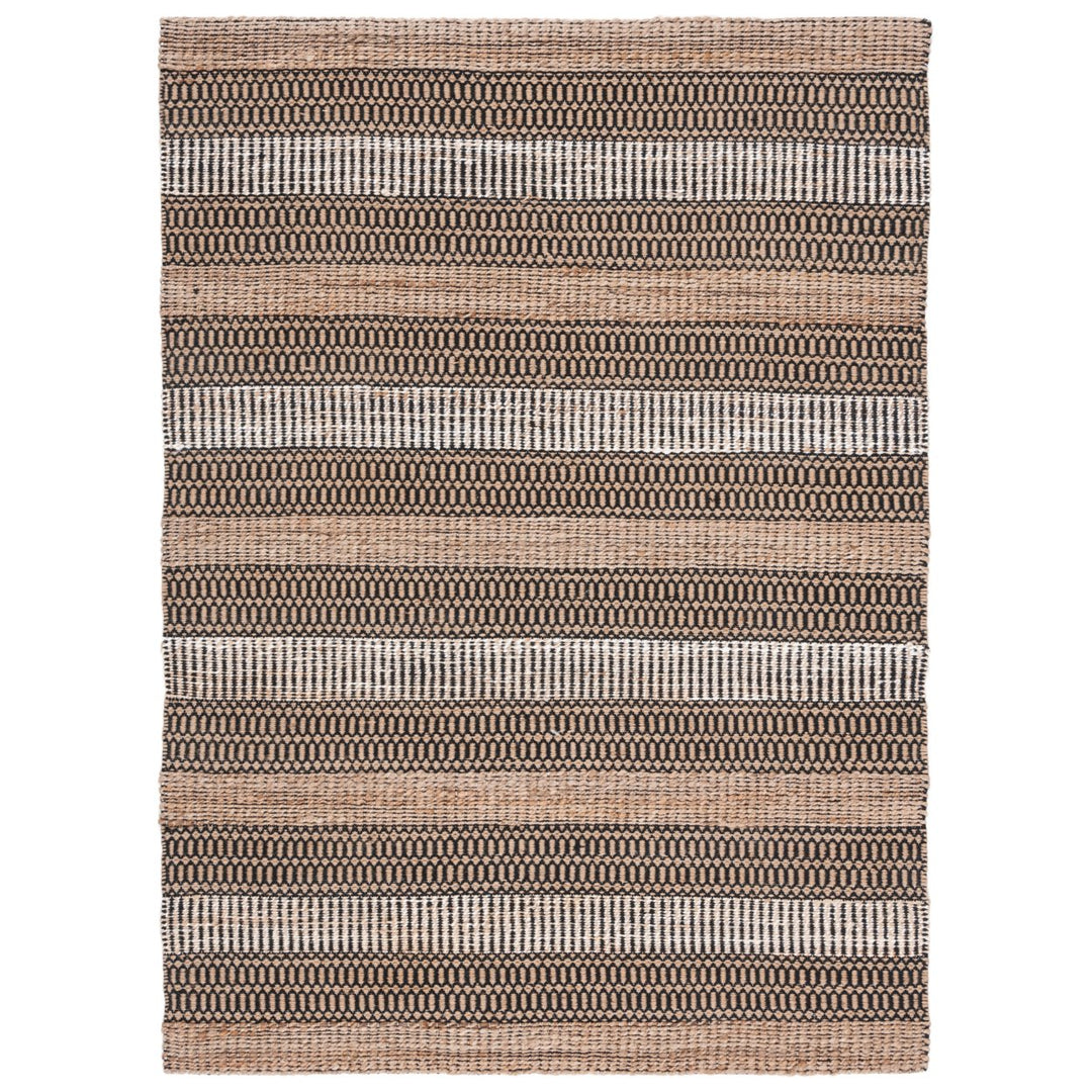 SAFAVIEH Natural Fiber NFB652Z Black / Natural Rug Image 1