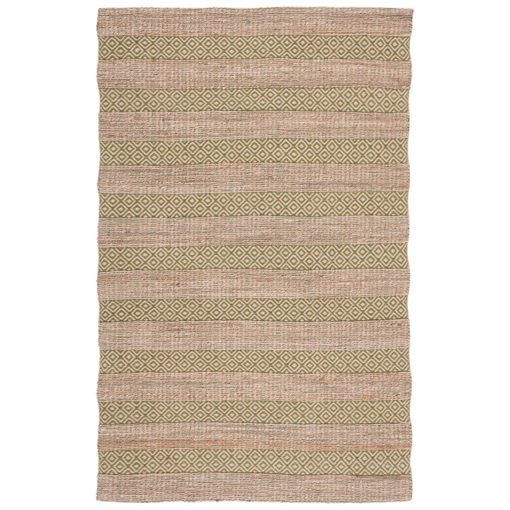 SAFAVIEH Natural Fiber NFB653Y Green / Natural Rug Image 1