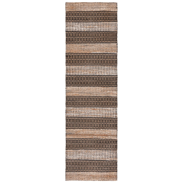 SAFAVIEH Natural Fiber NFB652Z Black / Natural Rug Image 4