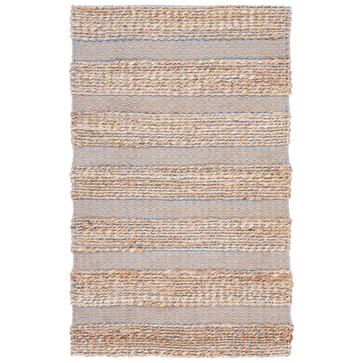 SAFAVIEH Natural Fiber NFB654M Light Blue / Natural Rug Image 3