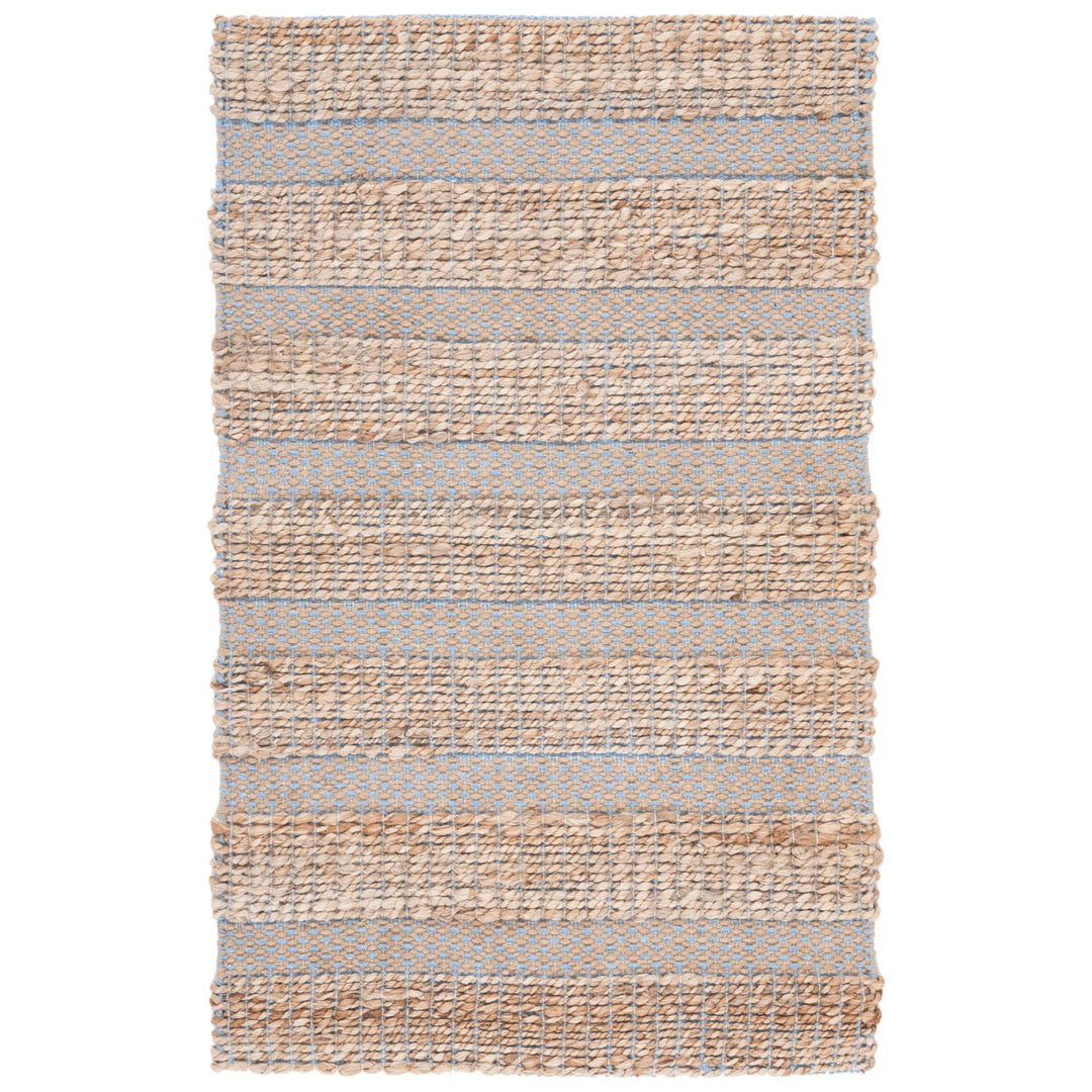 SAFAVIEH Natural Fiber NFB654M Light Blue / Natural Rug Image 1