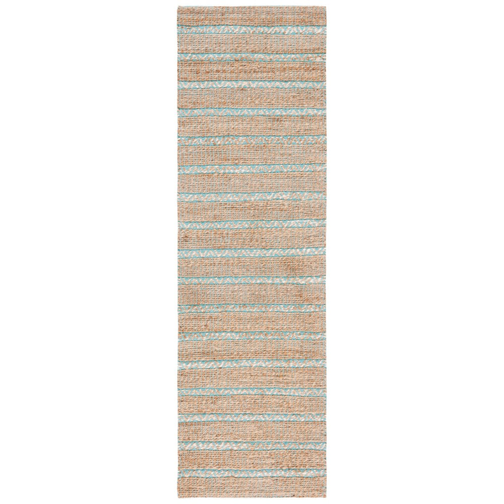 SAFAVIEH Natural Fiber NFB655K Teal / Natural Rug Image 2