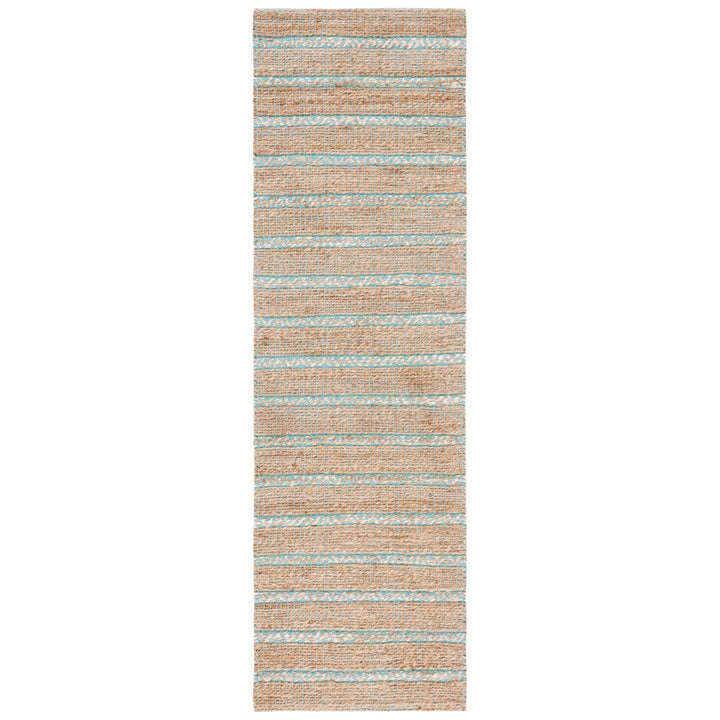 SAFAVIEH Natural Fiber NFB655K Teal / Natural Rug Image 2