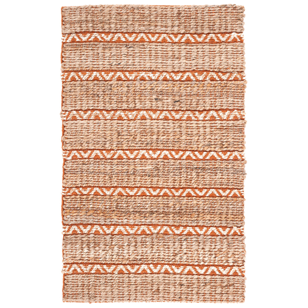 SAFAVIEH Natural Fiber NFB655P Rust / Natural Rug Image 1