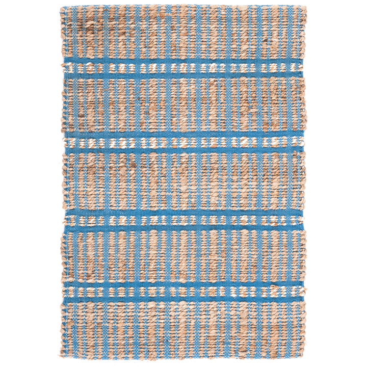 SAFAVIEH Natural Fiber NFB656M Blue / Natural Rug Image 5