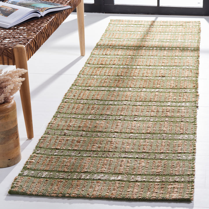 SAFAVIEH Natural Fiber NFB656Y Green / Natural Rug Image 3