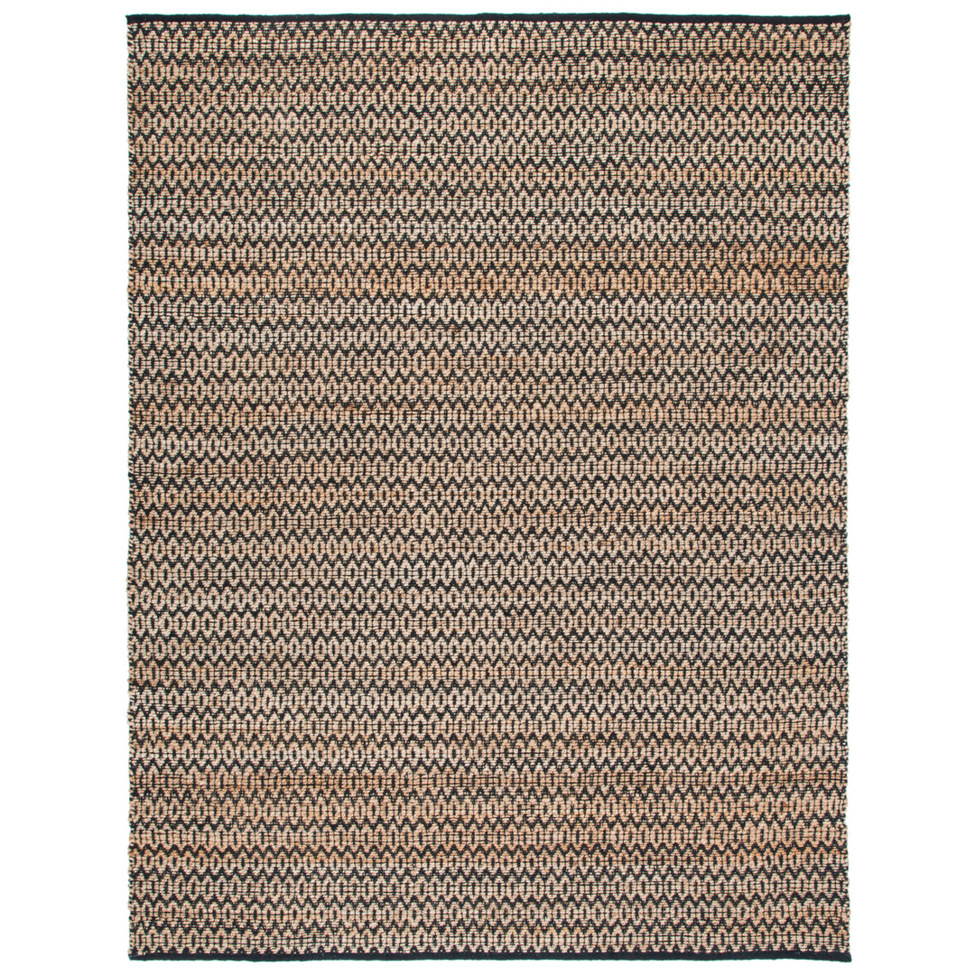 SAFAVIEH Natural Fiber NFB701Z Natural / Black Rug Image 1