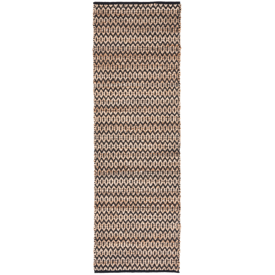 SAFAVIEH Natural Fiber NFB701Z Natural / Black Rug Image 3