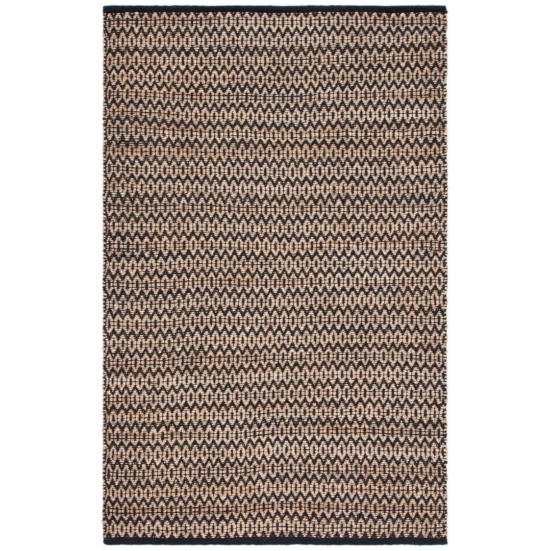 SAFAVIEH Natural Fiber NFB701Z Natural / Black Rug Image 7