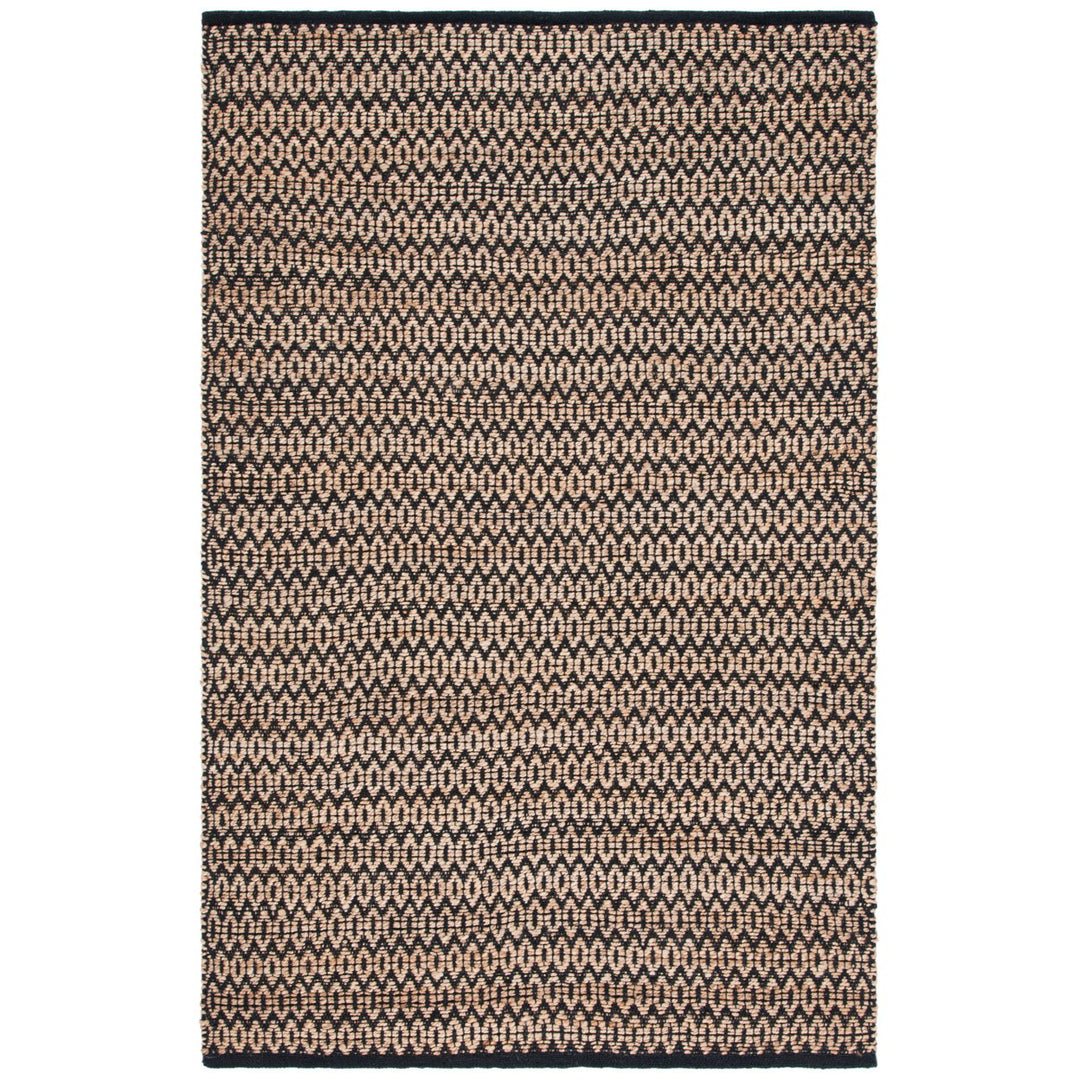 SAFAVIEH Natural Fiber NFB701Z Natural / Black Rug Image 1