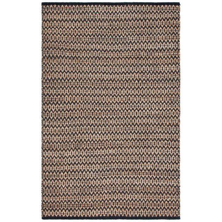 SAFAVIEH Natural Fiber NFB701Z Natural / Black Rug Image 1