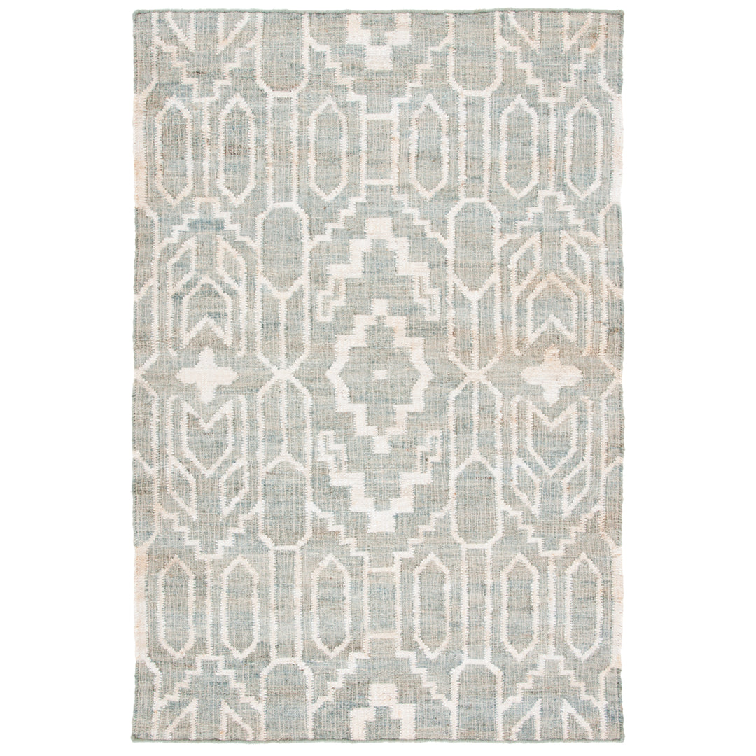 SAFAVIEH Natural Fiber NFB750J Light Blue / Ivory Rug Image 1