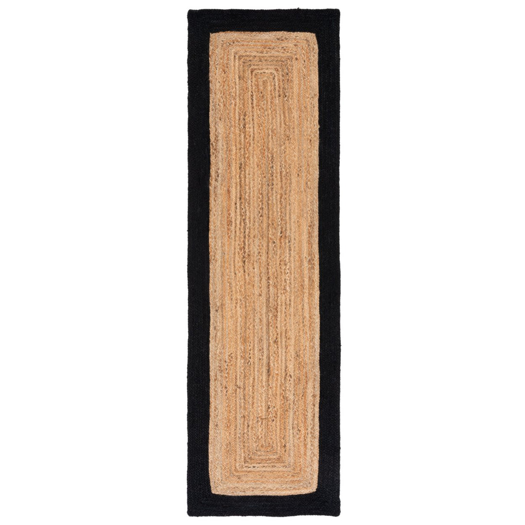 SAFAVIEH Natural Fiber NFB852Z Natural / Black Rug Image 1