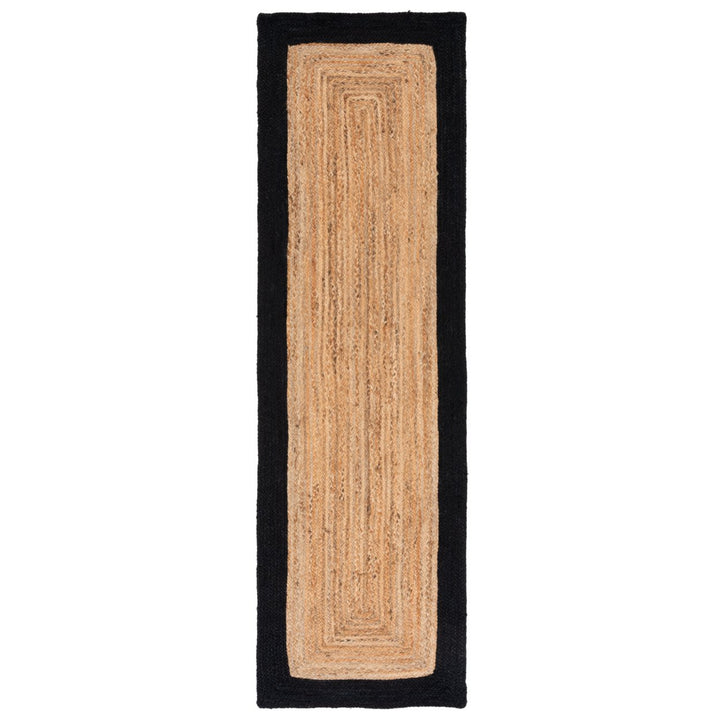 SAFAVIEH Natural Fiber NFB852Z Natural / Black Rug Image 1