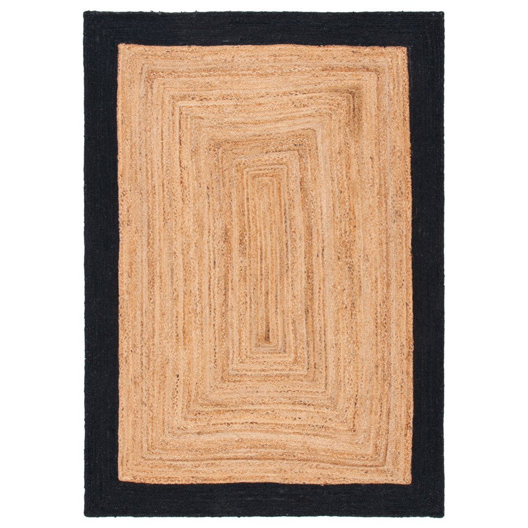 SAFAVIEH Natural Fiber NFB852Z Natural / Black Rug Image 10