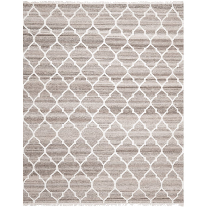 SAFAVIEH Natural Kilim NKM317A Light Grey / Ivory Rug Image 1