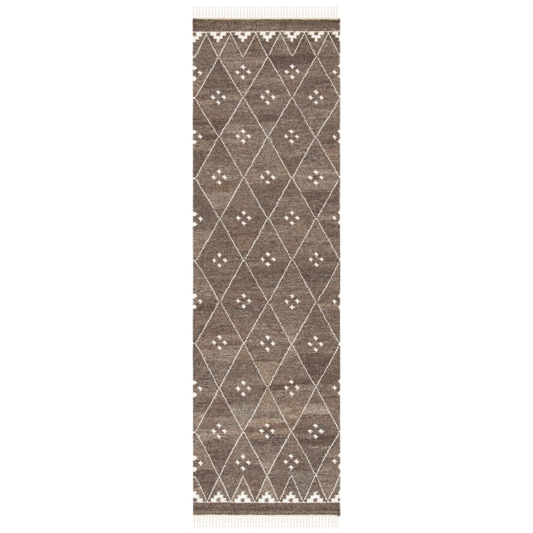 SAFAVIEH Natural Kilim NKM316A Brown / Ivory Rug Image 3