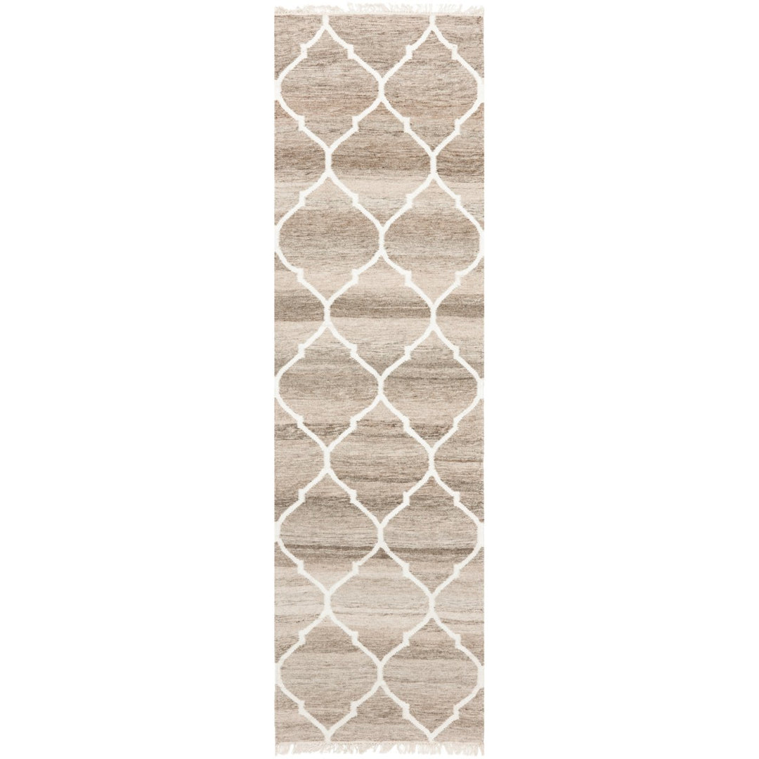 SAFAVIEH Natural Kilim NKM317A Light Grey / Ivory Rug Image 3