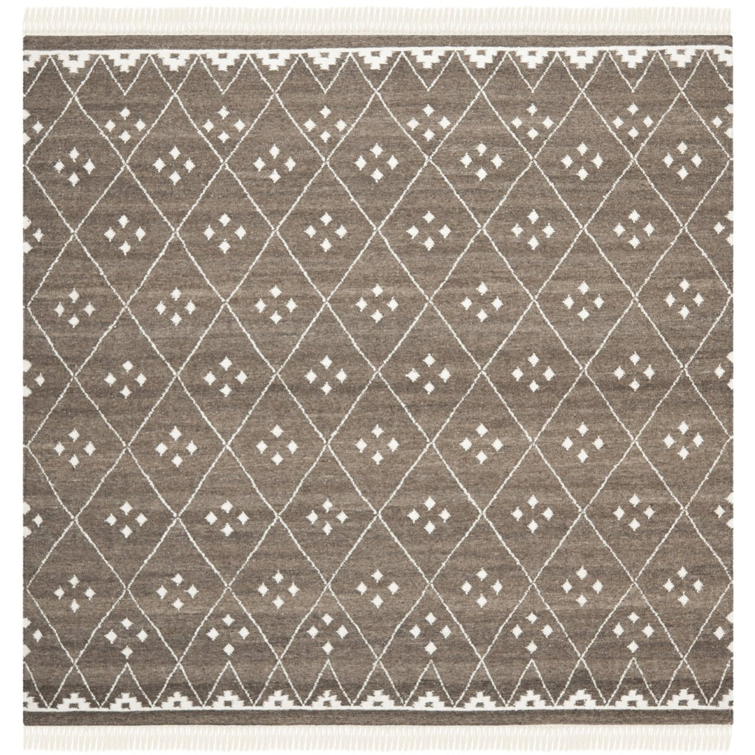 SAFAVIEH Natural Kilim NKM316A Brown / Ivory Rug Image 4