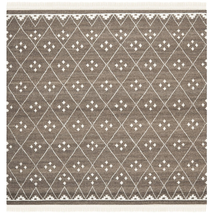 SAFAVIEH Natural Kilim NKM316A Brown / Ivory Rug Image 4