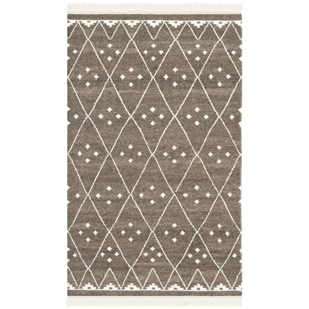 SAFAVIEH Natural Kilim NKM316A Brown / Ivory Rug Image 1