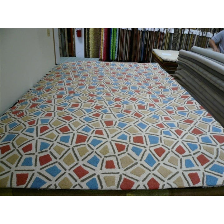 SAFAVIEH Newport NPT426A Hand-hooked Red / Blue Rug Image 4