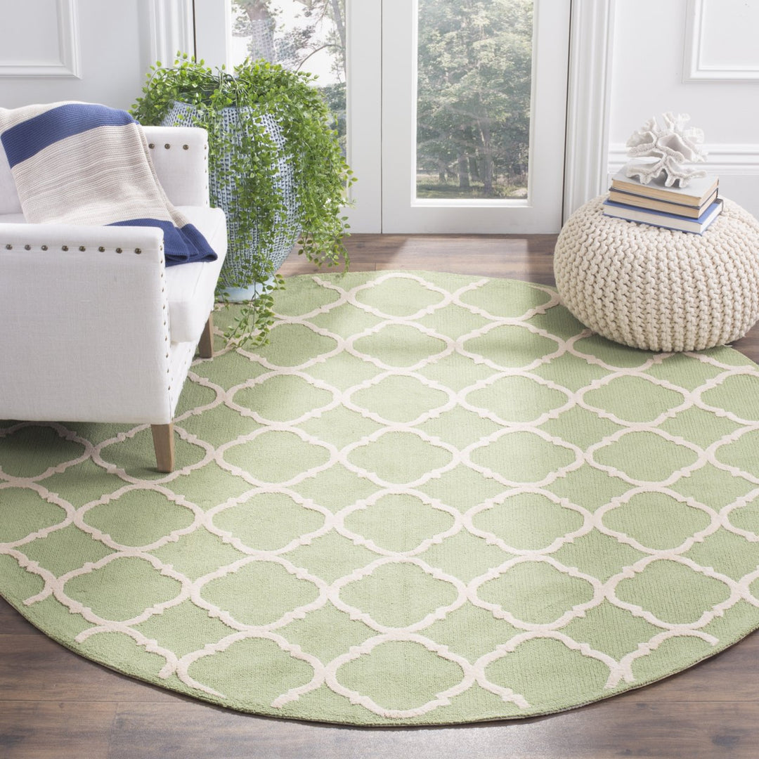 SAFAVIEH Newport NPT430C Hand-hooked Green / Ivory Rug Image 2