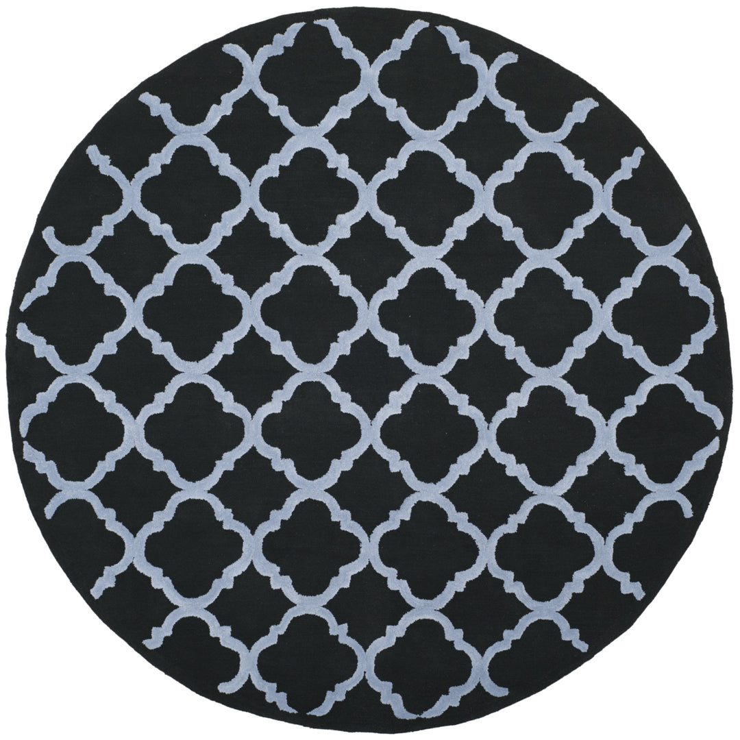 SAFAVIEH Newport NPT430B Hand-hooked Black / Blue Rug Image 3