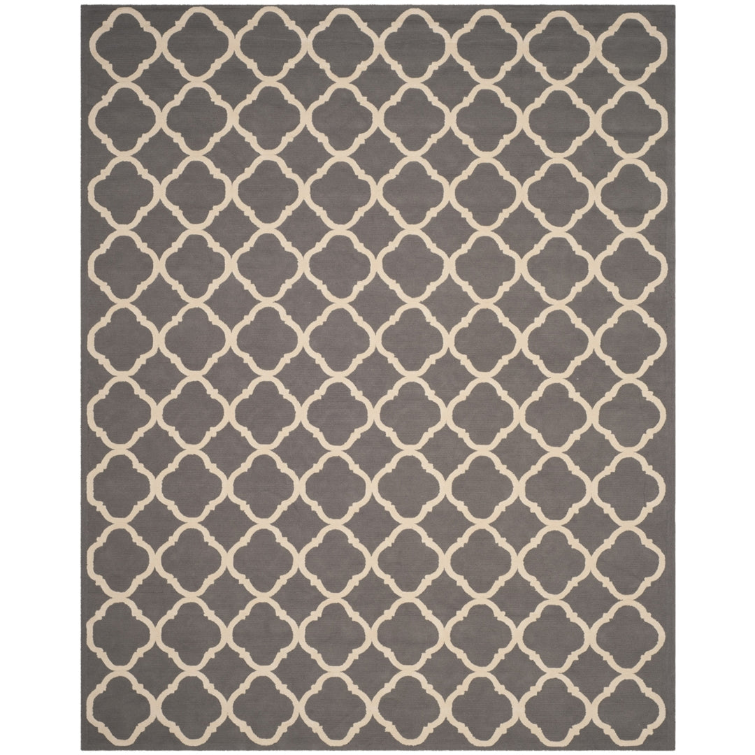 SAFAVIEH Newport NPT430A Hand-hooked Grey / Ivory Rug Image 1