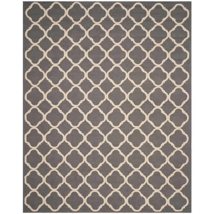 SAFAVIEH Newport NPT430A Hand-hooked Grey / Ivory Rug Image 1