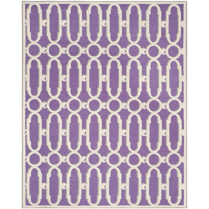 SAFAVIEH Newport NPT434B Hand-hooked Purple / White Rug Image 1