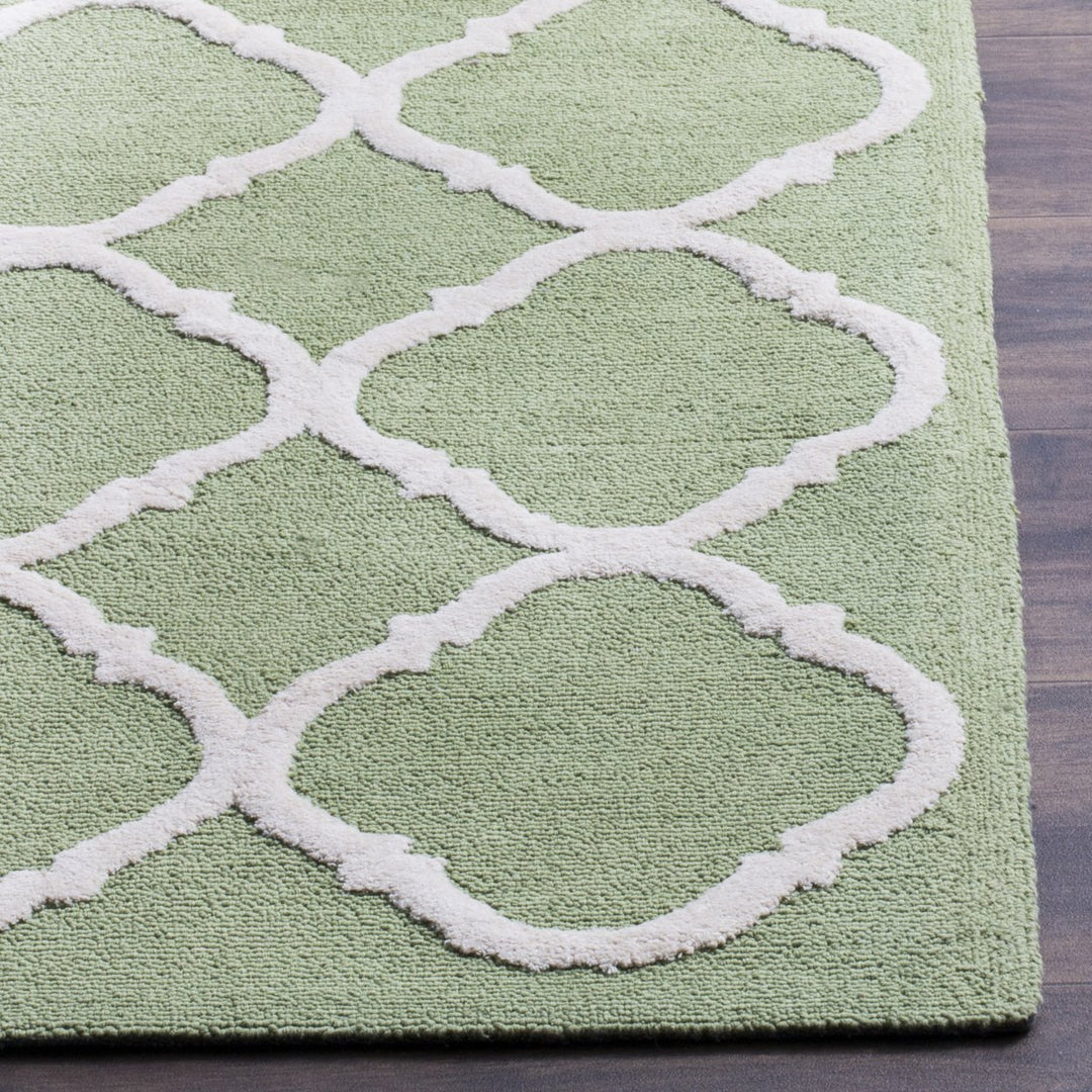 SAFAVIEH Newport NPT430C Hand-hooked Green / Ivory Rug Image 6